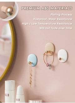 Y&D Self Adhesive Wall Hooks for Hanging Keys Towels Purses Hats Caps Scarves, Decorative Hook, Sticky  - Image 3