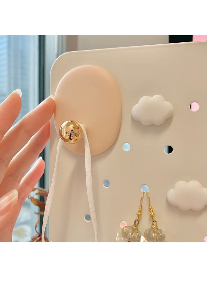 Y&D - Self Adhesive Wall Hooks for Hanging Keys Towels Purses Hats Caps Scarves, Decorative Hook, Sticky - Image 1