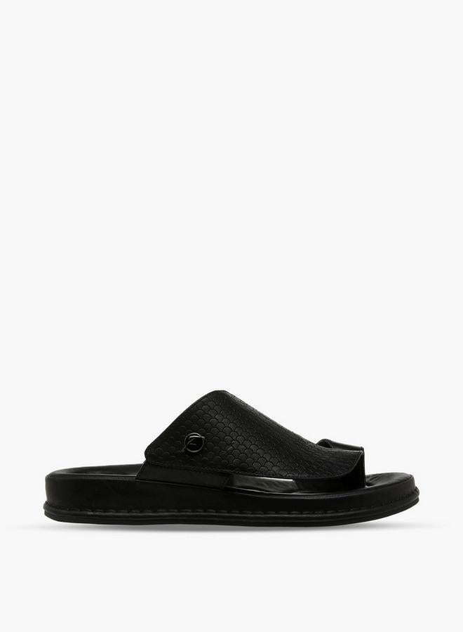Al Waha Men Textured Arabic Sandals - Image 3