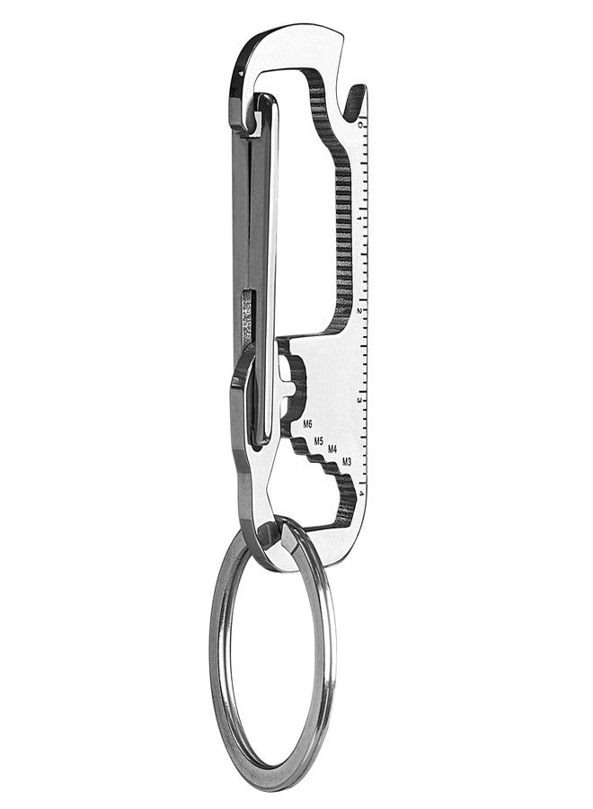 NOOPEL Carabiner Keychain Clip, Multifunctional Key Chain Heavy Duty Car Keychain Organizer Stainless Steel Multitool for Men and Women - Image 1