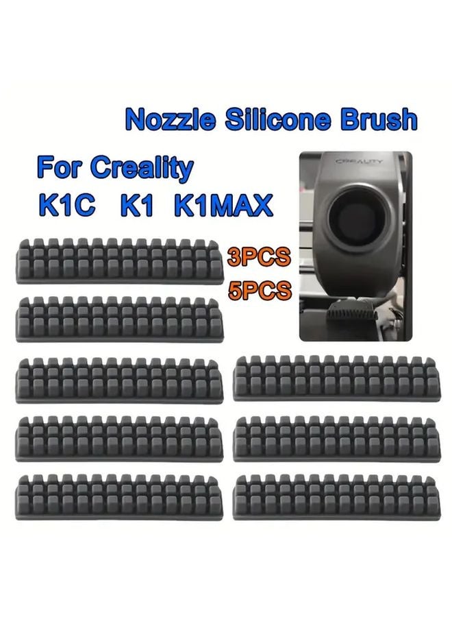 5pcs Silicone Nozzle Brush Cleaner Tool for K1 Series 3D Printer Cleaning Accessories - Image 1