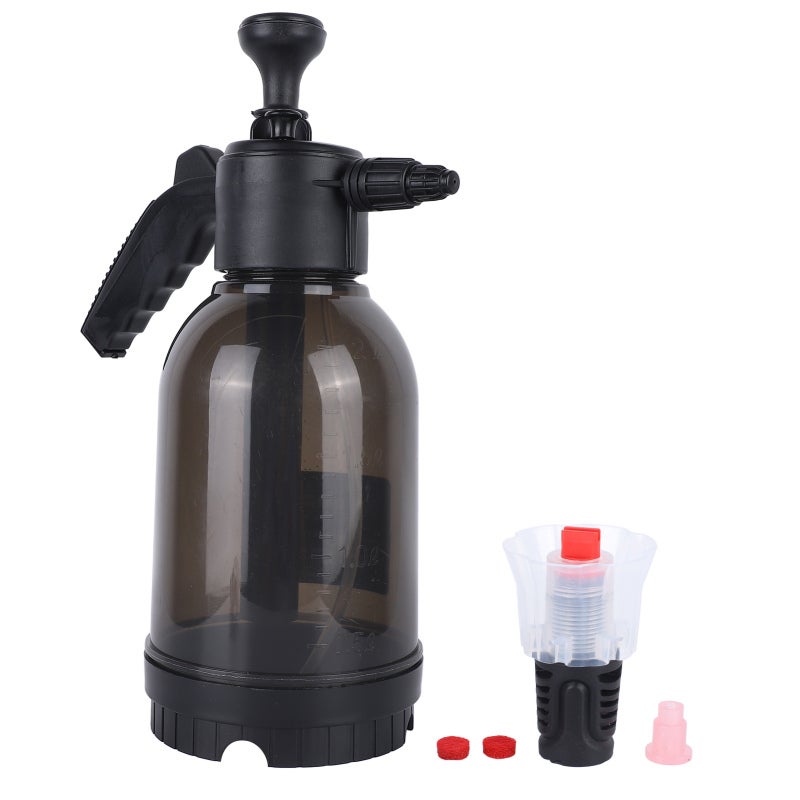 Portable Foam Sprayer 2000ml Manual Hand Pressure Car Wash Foam Blaster - Versatile Foam Cannon with Fan Shaped Spray for Home Car Cleaning - Image 1