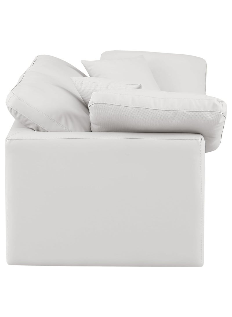 Karnak Nora Plush Collection - Modular L-Sectional Sofa (2 Seaters) Cream - Image 5