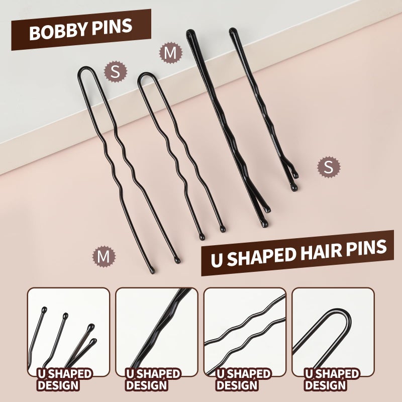 YGDZ Ballet Bun Kit for Kids, Hair Nets for Dance Buns, Bobby Pins Black, Dance Hair Accessories for Girls, Women, Dance Competitions Must Haves, Dance Stuff Black - Image 4
