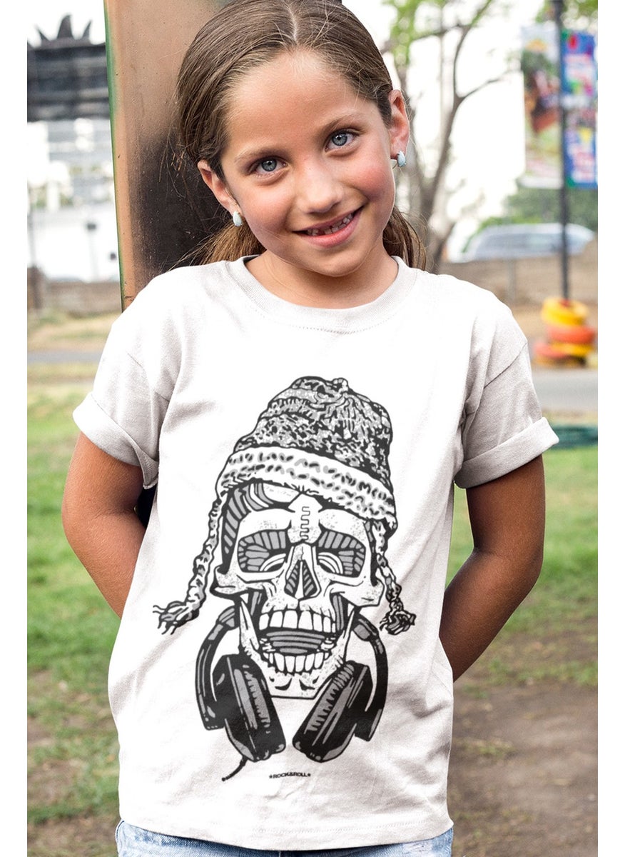 Nepali Skull White Short Sleeve Girls Boys Unisex Kids T-Shirt - pzsku/ZE084644E3B7F6A715F82Z/45/_/1725791015/1a1dcbb7-ced6-4883-bfcb-0de0f0732a53