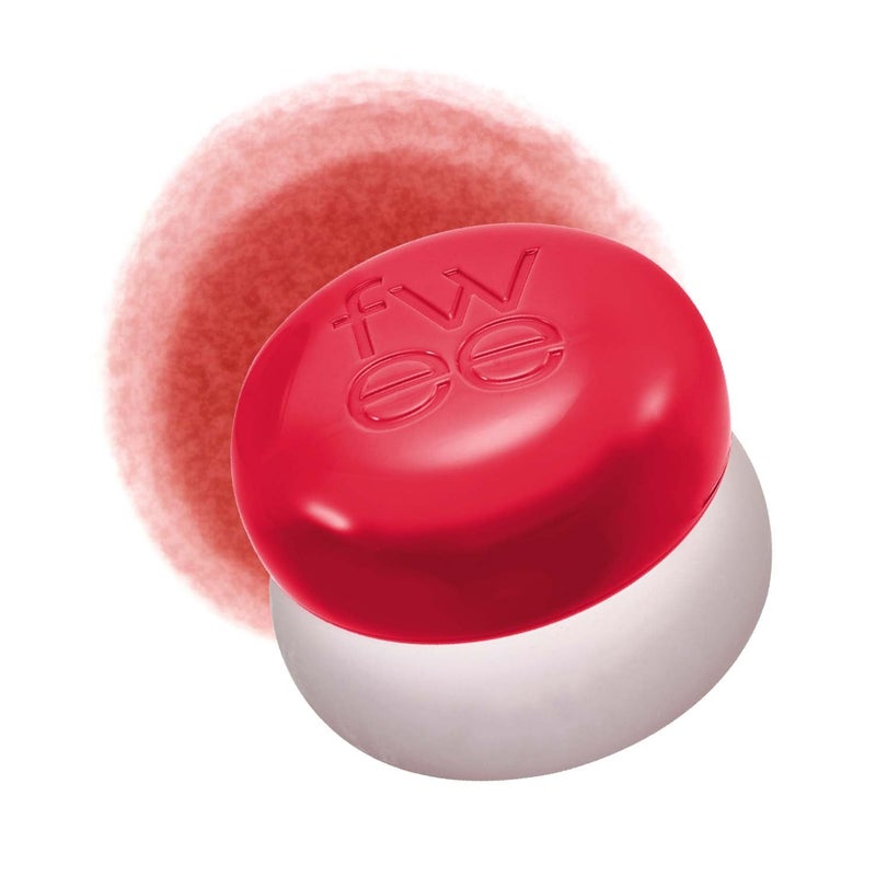 fwee fwee Blurry Pudding Pot  Airbrushed Blush  Lip Buildable Pigment Longlasting Lightweight Easy to Blend Natural Soft Matte Finish  Ambitious Warm Red  017 oz 