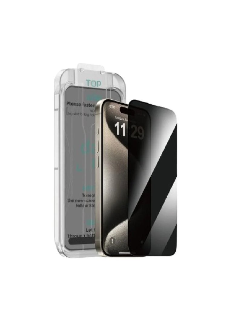 darc Privacy Screen Protector with Easy-Install Tool for iPhone 16 Plus 