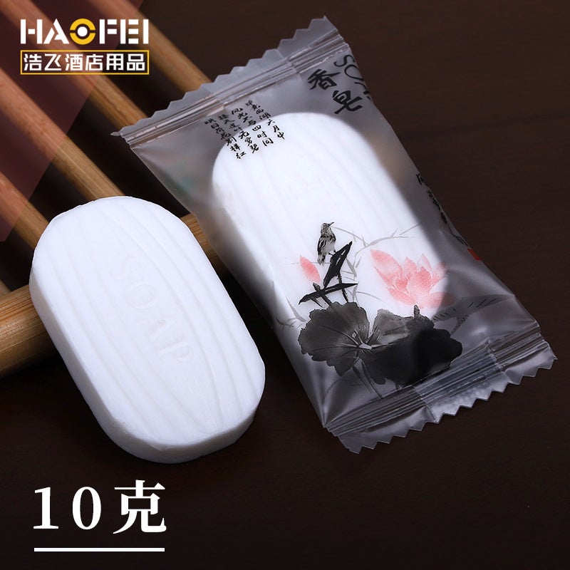 Generic Disposable Guest Soap for Hotels and BBs 10 grams plum bag three essence soap 