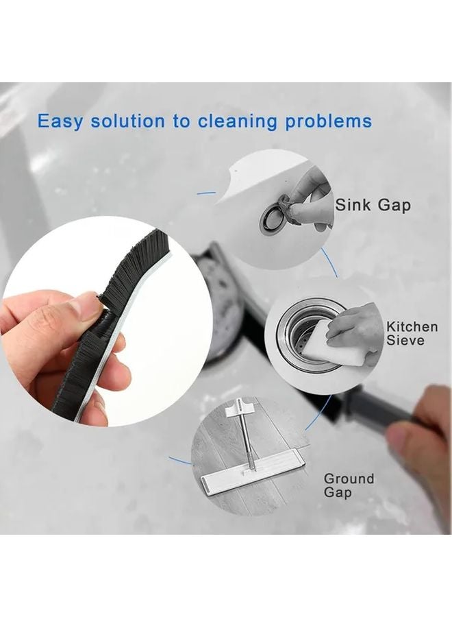 Black Angled Crevice Brush for Tight Spaces Car Vents Window Tracks Dust Removal Tool - Image 4