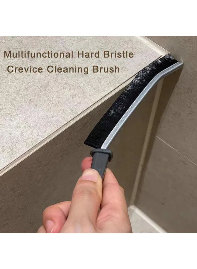 Black Angled Crevice Brush for Tight Spaces Car Vents Window Tracks Dust Removal Tool - Image 2