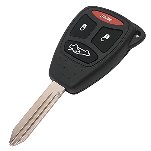 Grakest 4 Buttons Replacement Key Fob Cover Case fit for Dodge Charger Durango Jeep Commander Grand Cherokee Chrysler 300 Aspen Keyless Entry Key Fob Shell - Image 1
