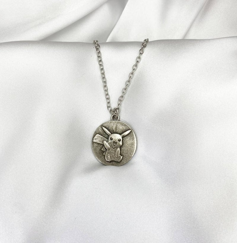 Everything Note Pokemon Pikachu Pikachu Silver Plated Necklace