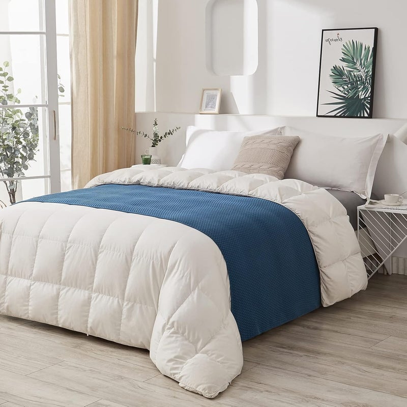 Longhui bedding لحاف لونغهوي المحبوك 100% قطن – أزرق، ناعم ودافئ، قابل للغسيل بالماكينة، مقاس 60"×80" – مثالي لغرفة المعيشة، الكنبة، الأريكة، السرير أو السفر. - Image 5