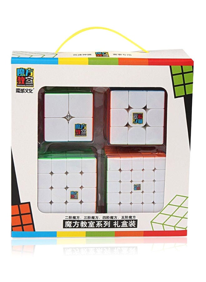 NIBEMINENT Set Of 4 Rubiks Cube Speed Puzzle Magic Kids Toy - Image 1