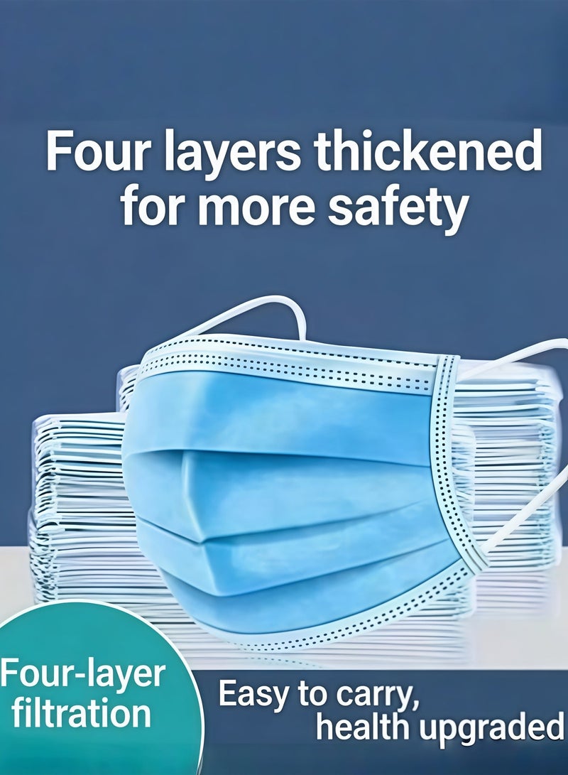 400-Piece Disposable Face Masks with Elastic Earloops, Individually Packaged - Image 4