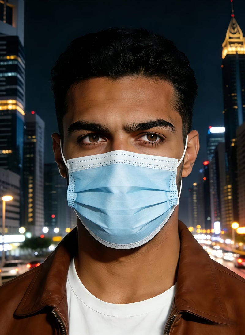 400-Piece Disposable Face Masks with Elastic Earloops, Individually Packaged - Image 2