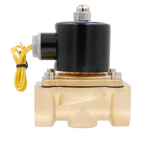 Baomain 1 inch DC 12V Brass Electric Solenoid Valve Water Air NC Valve 2W-250-25 - Image 3