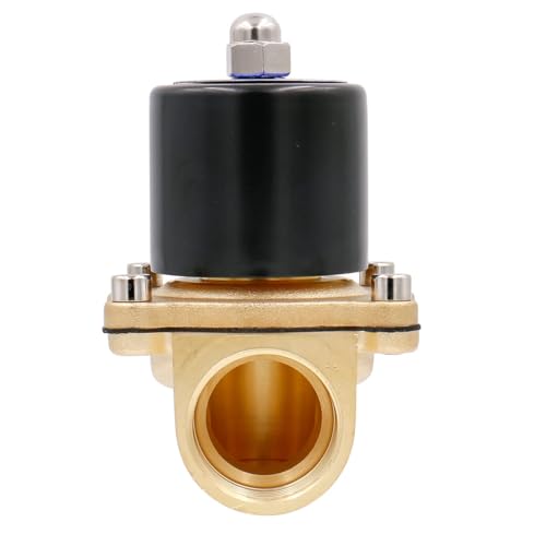 Baomain 1 inch DC 12V Brass Electric Solenoid Valve Water Air NC Valve 2W-250-25 - Image 4