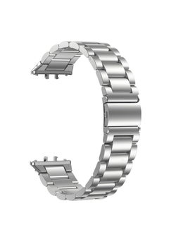 Generic Stainless Steel No Gap Watch Band Compatible with Samsung Galaxy Fit3 Metal Replacement Strap for Samsung Galaxy Fit3 SM-R390 for Women Men (Silver)  - Image 2