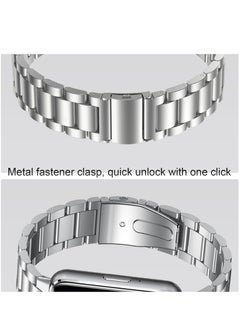 Generic Stainless Steel No Gap Watch Band Compatible with Samsung Galaxy Fit3 Metal Replacement Strap for Samsung Galaxy Fit3 SM-R390 for Women Men (Silver)  - Image 5