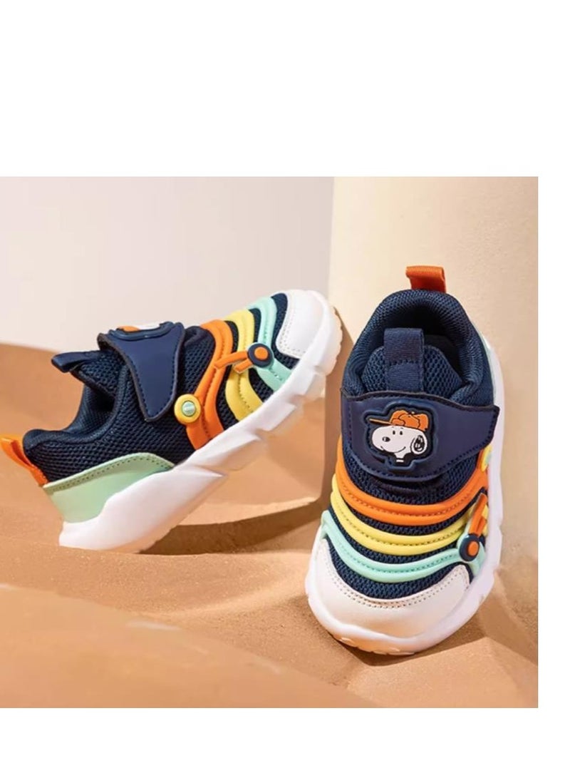 Snoopy Baby Breathable Walking Shoes With Soft Sole, Anti Slip And Anti Kick Function Shoes - Image 3