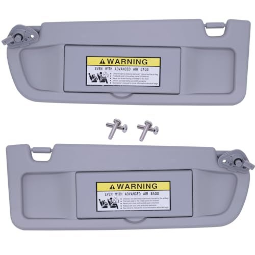 NHILES Clear Gray Left &Right Side Sun Visor Compatible with Honda Civic 2006 2007 2008 2009 2010 2011 Replaces# 83280-SNA-A01ZC 83230-SNA-A01ZC - Image 1