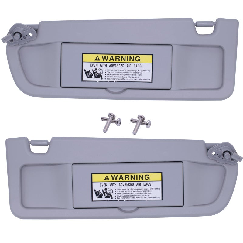 NHILES Clear Gray Left &Right Side Sun Visor Compatible with Honda Civic 2006 2007 2008 2009 2010 2011 Replaces# 83280-SNA-A01ZC 83230-SNA-A01ZC - Image 5