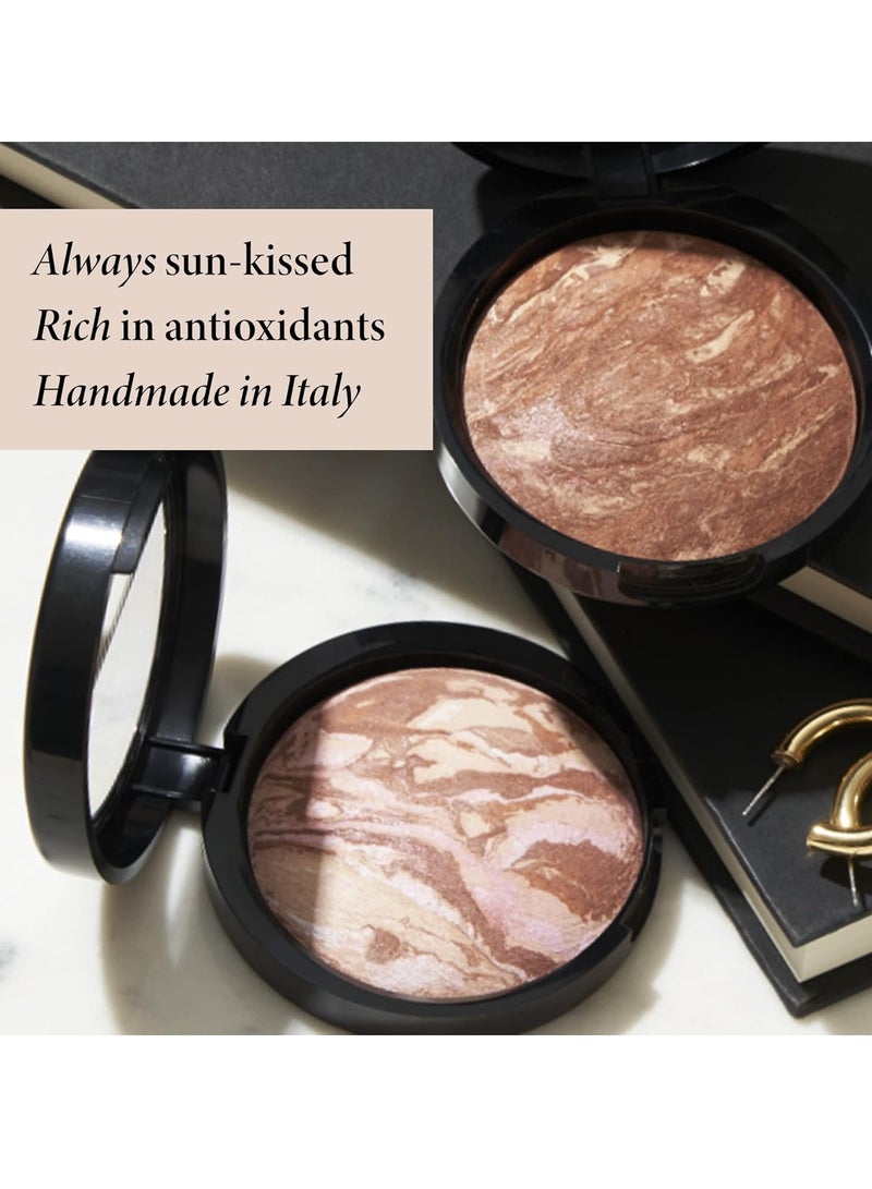 LAURA GELLER NEW YORK Baked Bronze N Brighten Bronzer Powder Medium Natural Bronze Glow - Image 2