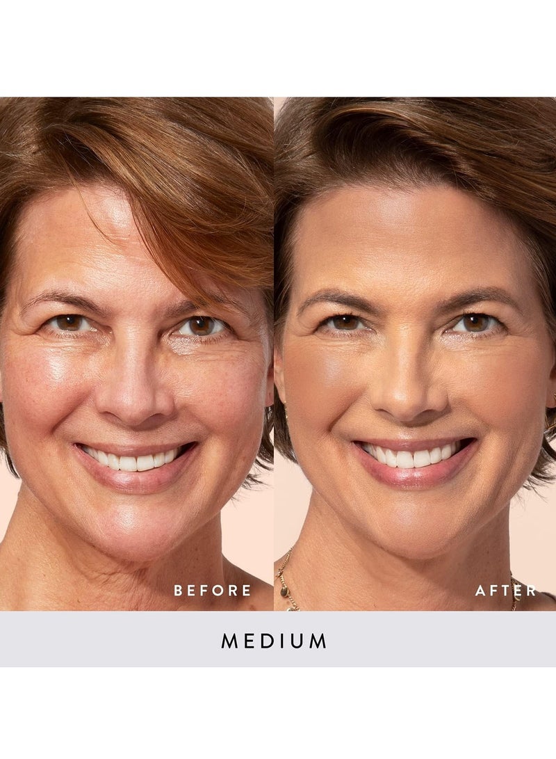 LAURA GELLER NEW YORK Baked Bronze N Brighten Bronzer Powder Medium Natural Bronze Glow - Image 3