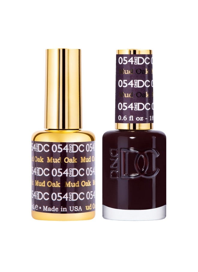 DAISY DND - Dnd Gel Polish Set 1 Each Of Brown Gel Polish And Brown Nail Polish 054 Mud Oak 0.5 Fl Oz - Image 1