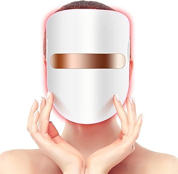 Hangsun Hangsun Light Therapy Acne Treatment LED Mask FT350 Facial Therapy Unlimited Sessions for Acne Face Skin Treatment Individually Lights of RedBlueOrange  - Image 1