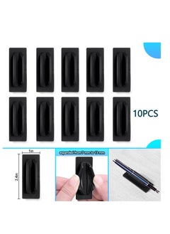 Y&D 10 Pcs Pen Holder Silicone, Pencil Loop for Desk, Teacher Supplies, Marker Clip Classroom Office Desk Accessories, and Other Surfaces Pads  - Image 5