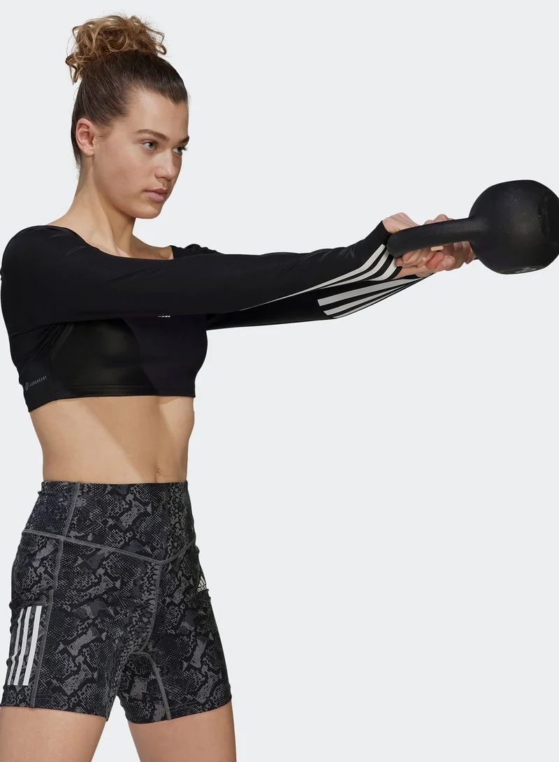 adidas تيشيرت هايجلم قصير مزين بشعار الماركة