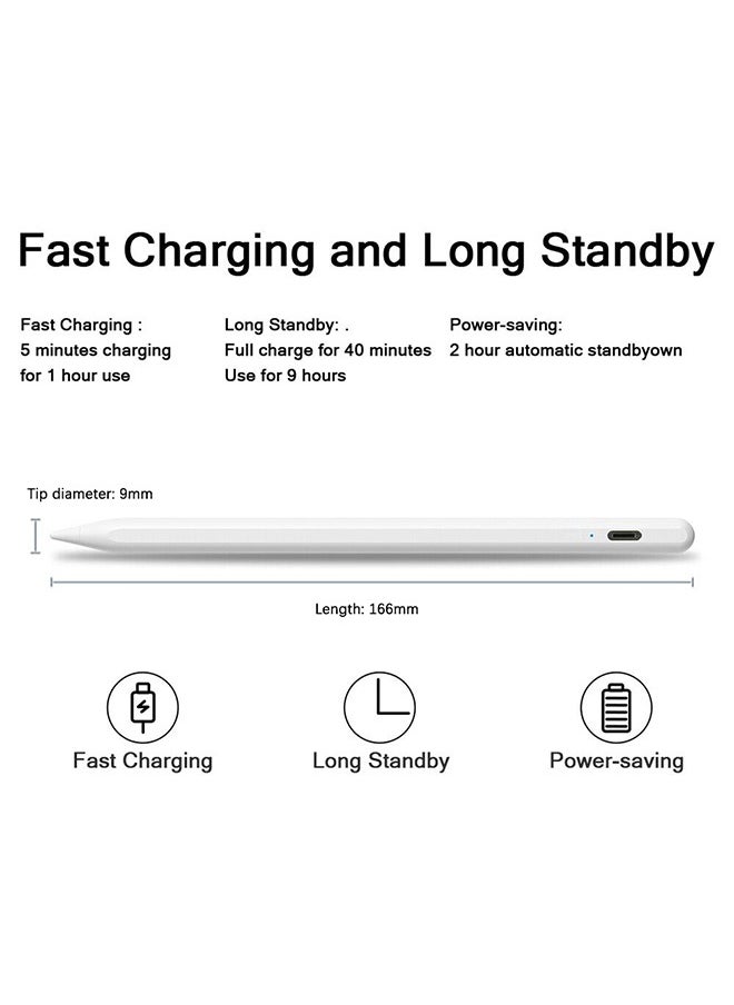 Generic - Pencil Touch Screen Stylus Pen For iOS and Android devices, Rechargeable Stylist Pen Compatible With Samsung Huawei phones and tablets - Image 1