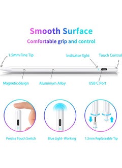Generic Pencil Touch Screen Stylus Pen For iOS and Android devices, Rechargeable Stylist Pen Compatible With Samsung Huawei phones and tablets  - Image 3