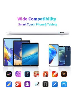 Generic Pencil Touch Screen Stylus Pen For iOS and Android devices, Rechargeable Stylist Pen Compatible With Samsung Huawei phones and tablets  - Image 2
