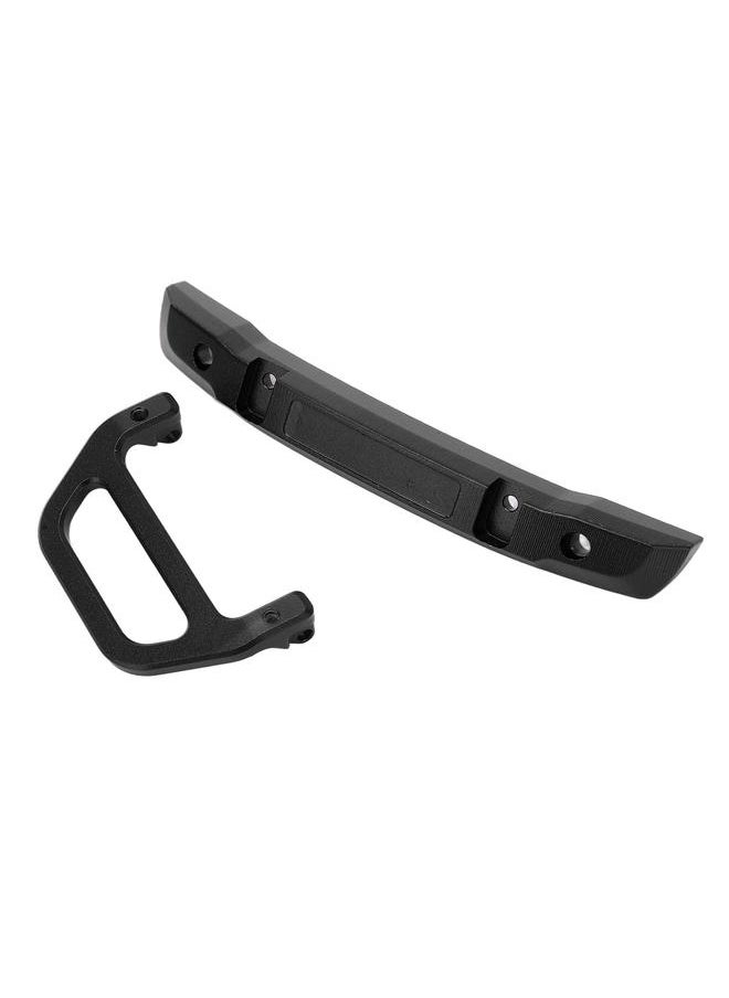 Thoraya Front Bumper Aluminum Alloy with U Shape Hook for RC Car Replacement Accessories for AXIAL 1/24 SCX24 Black  - Image 3