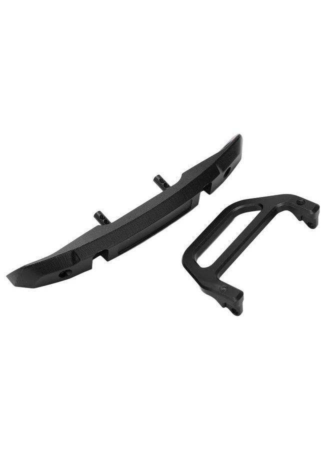 Thoraya Front Bumper Aluminum Alloy with U Shape Hook for RC Car Replacement Accessories for AXIAL 1/24 SCX24 Black  - Image 2