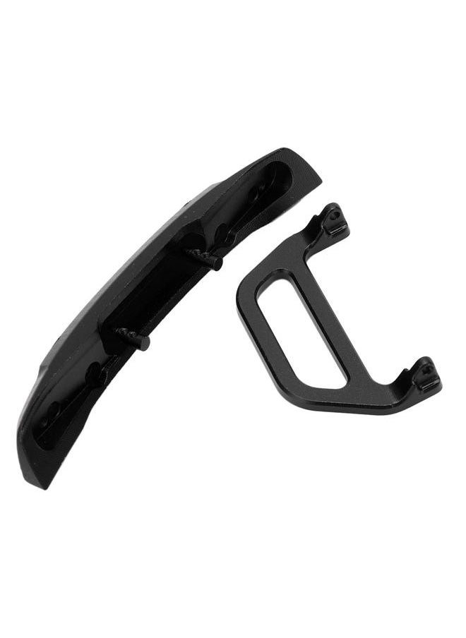 Thoraya Front Bumper Aluminum Alloy with U Shape Hook for RC Car Replacement Accessories for AXIAL 1/24 SCX24 Black  - Image 5