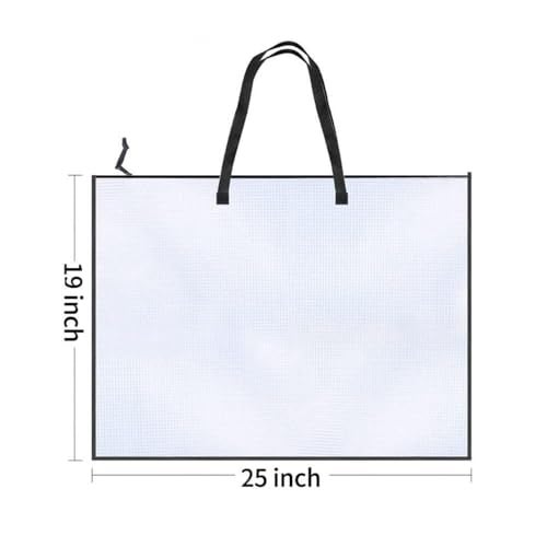 xinxingin A2 Portfolio Bag, Artwork Storage and Organization Solution, 25X19 Inch Art Folder for Artists, Students, and Professionals, Ideal for Outdoor Art Transport and Document Storage - Image 2