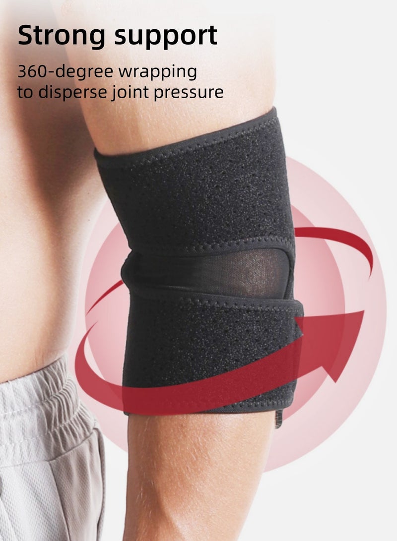 Mmmon Adjustable Elbow Brace for Men & Women - Instant Pain Relief for Tennis Elbow, Golfer’s Elbow, Tendonitis & Arthritis - Advanced Support for Weightlifting, Gym, Sports Injury Recovery & Daily Use  - Image 5