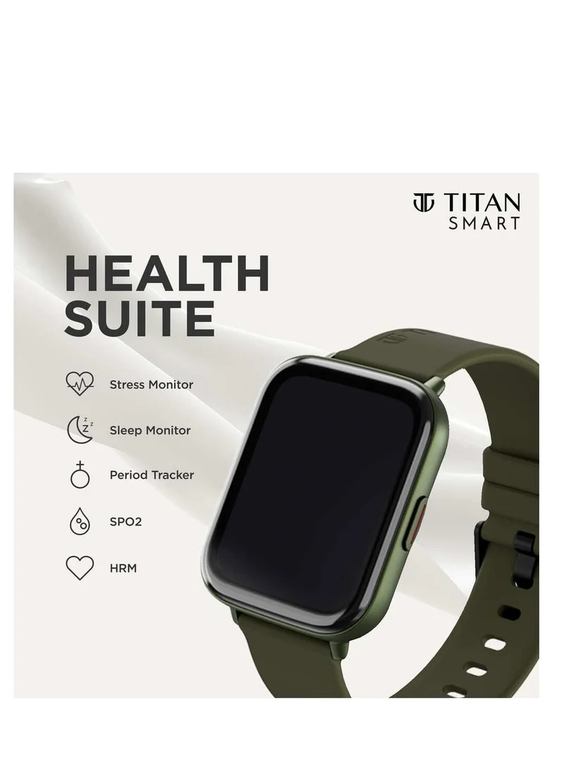 TITAN Titan Smart 2- Touch Screen with Blue Strap, Amoled Display, SpO2 and Always on Display