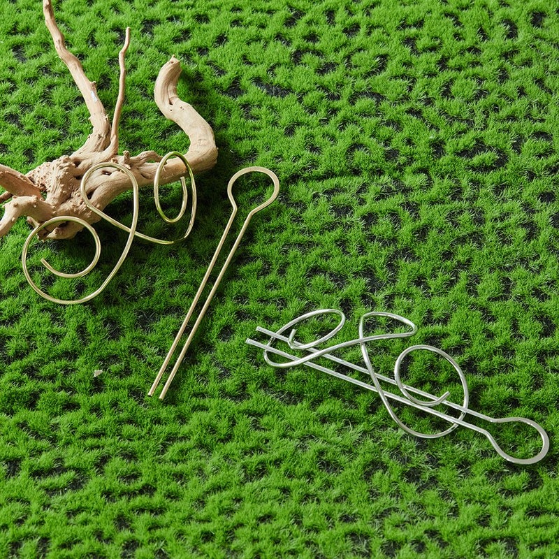 Golden Elegant U Shaped Double Prong Hairpin for Bun Styling Daily Special Occasions - Image 3