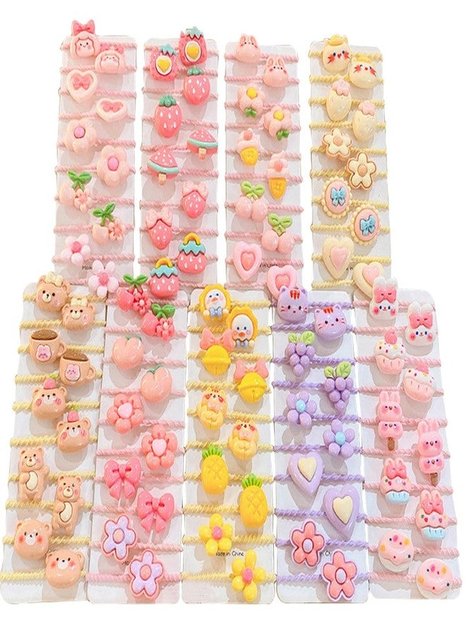 Ewandastore Ewanda store 60 Pcs Cute Baby Elastic Hair Ties with Rubber Band Hair Rope Hair Accessories for Toddlers Baby Girls Infants Kids Children - Image 1