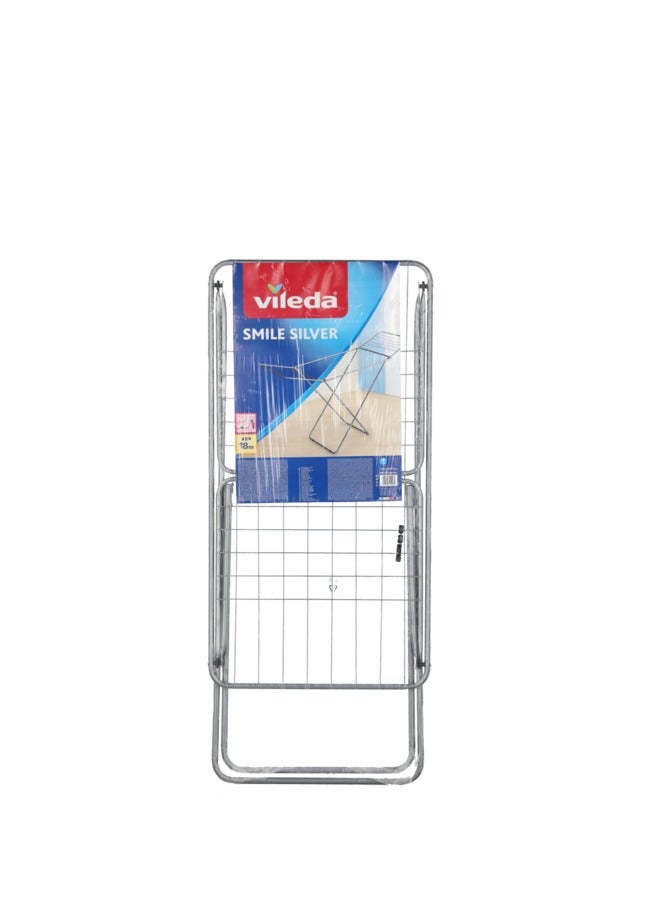 Vileda Foldable Space-Saving Sturdy Cloth Drying Rack White and Red VD07
