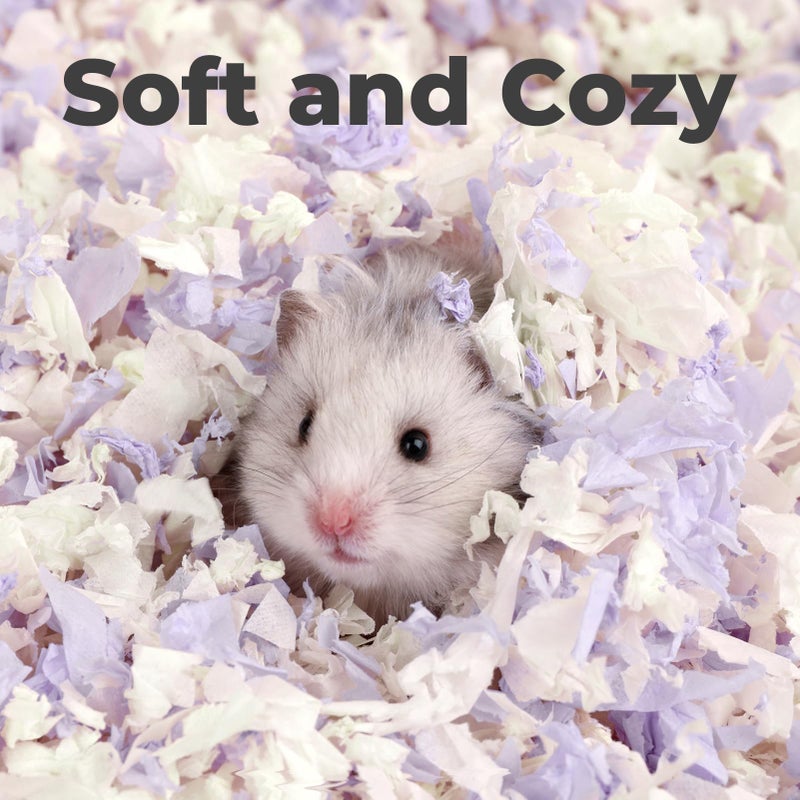 mini&moe Hamster Bedding 50L: Dust-Free and Odor Control Moisture Absorbent Natural Paper Small Pet Bedding - for Guinea Pigs, Hamsters, Chinchilla,Rabbits,Rat,Ferret, and Gerbil, 50 Liters - Image 5