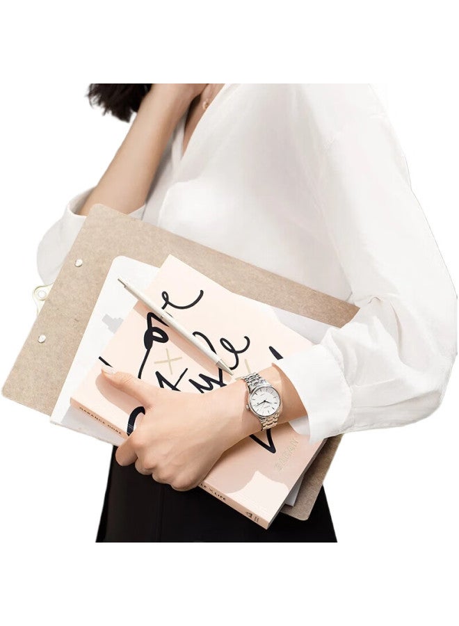 FIYTA Classic Series Automatic Mechanical Calendar Women'S Watch White Dial Steel Strap Elegant And Versatile Holiday Gift - Image 3