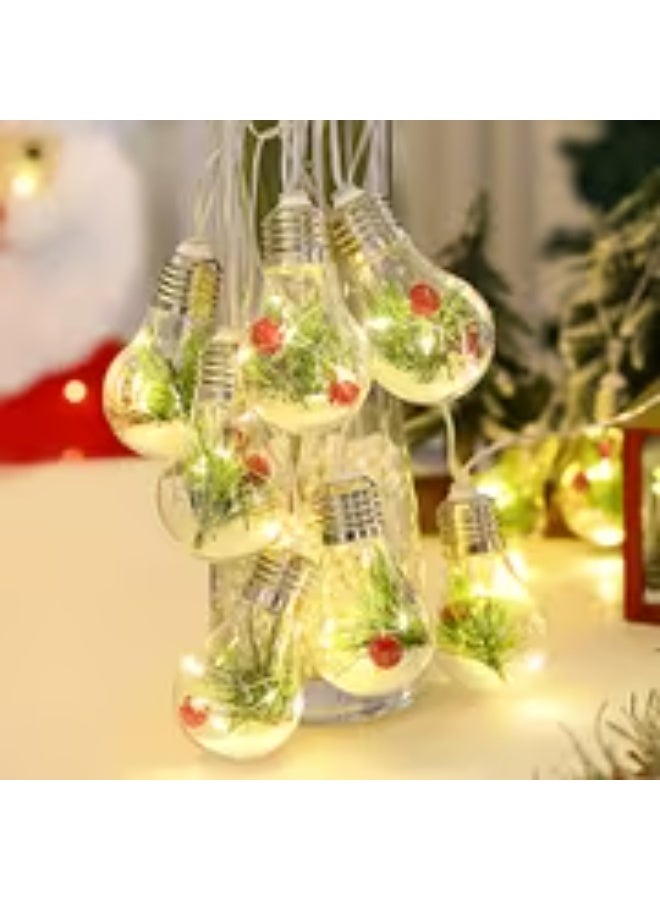 إيروريكس سلسلة أضواء LED بشكل ندفة الثلج مع إبر الصنوبر – 3 أوضاع تشغيل، إضاءة متعددة الألوان دافئة، مثالية للكريسماس والهالوين ورأس السنة والهانوكا وعيد الفصح وأعياد الميلاد والذكرى والإعلان عن جنس المولود وحفلات الزفاف – تعمل بالبطارية (3 بطاريات AA غير مشمولة)، إضاءة منزلية مريحة | تصميم خيالي | ديكور عطلات بلاستيكي متين - Image 4