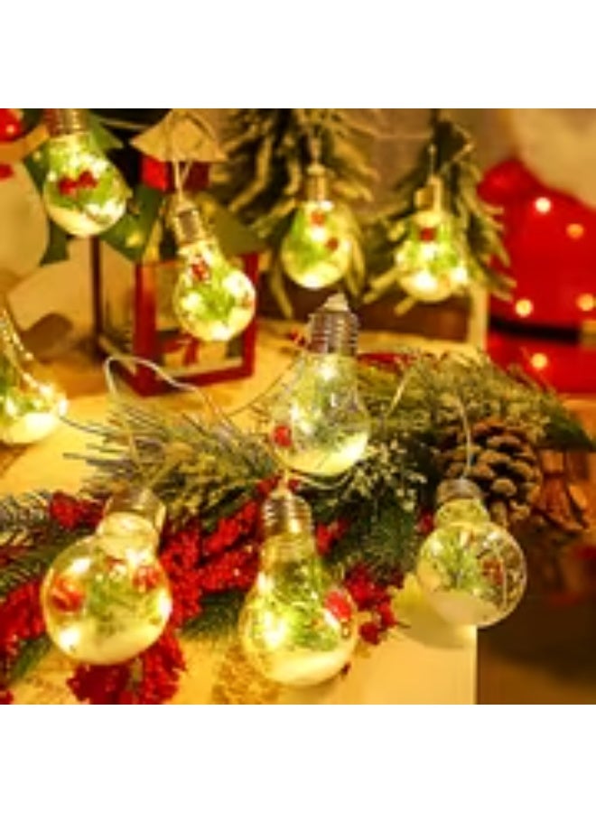 إيروريكس سلسلة أضواء LED بشكل ندفة الثلج مع إبر الصنوبر – 3 أوضاع تشغيل، إضاءة متعددة الألوان دافئة، مثالية للكريسماس والهالوين ورأس السنة والهانوكا وعيد الفصح وأعياد الميلاد والذكرى والإعلان عن جنس المولود وحفلات الزفاف – تعمل بالبطارية (3 بطاريات AA غير مشمولة)، إضاءة منزلية مريحة | تصميم خيالي | ديكور عطلات بلاستيكي متين - Image 5