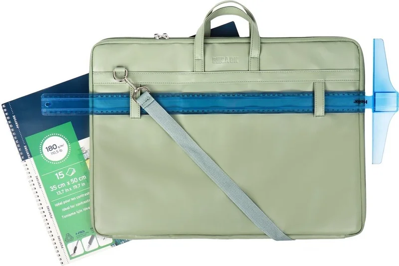 هوبي ماركت ارت Hobby Market Art Leather Project Drawing Bag 55 x 75 cm Pastel Mint Green